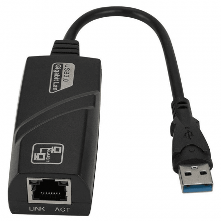 ADAPTADOR USB 3.0 / RJ45 REDE 10/100/1000 GIGABIT F3 JC-AD-RJ45