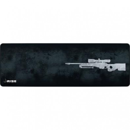 MOUSE PAD GAMER RISE MODE SNIPER CINZA EXTENDED 90X30CM