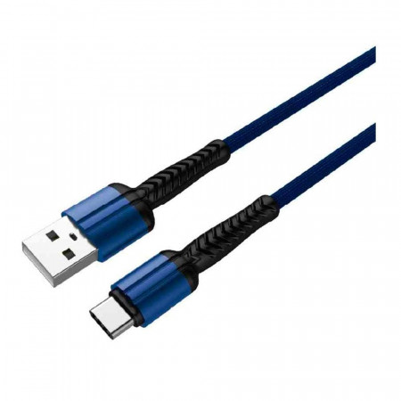 CABO USB / USB-C 2MT 2.4A C3TECH CB-C250BL AZUL