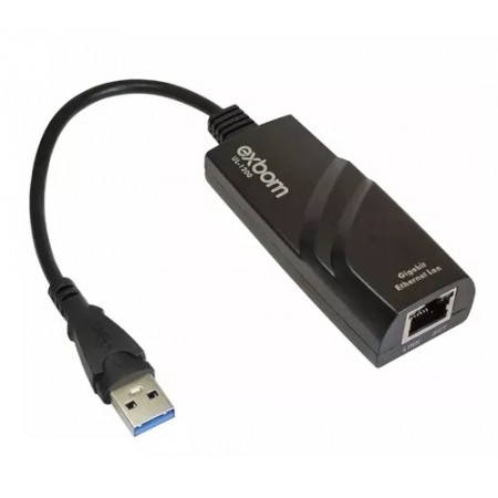 ADAPTADOR USB 3.0 / RJ45 REDE 10/100/1000 EXBOM UL-1200