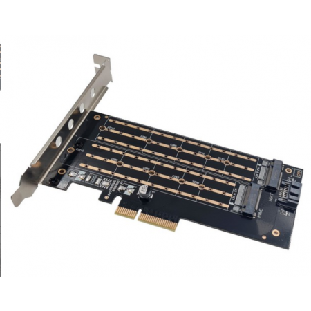 PLACA P/ SSD M2 NVME PCI-EX 4.0 F3 NGFF SSD PLA-NM