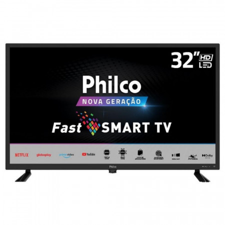 TV PHILCO 32" SMART HD WIFI PTV32D10N5SKH