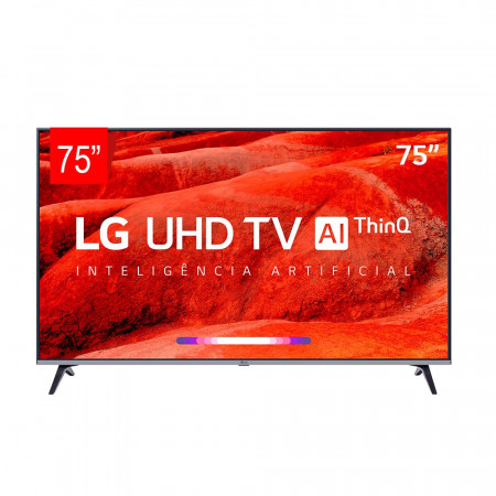 TV LG 75" SMART 4K HDR IPS WIFI BT THINQ AI 75UM7510