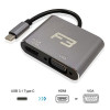 ADAPTADOR USB-C / HDMI / VGA F3 JC-TYC-HDMIVGA - 2