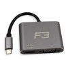 ADAPTADOR USB-C / HDMI / VGA F3 JC-TYC-HDMIVGA - 1
