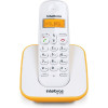 TELEFONE S/ FIO TS3110 INTELBRAS BRANCO/AMARELO - 1