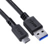 CABO USB 3.0 / USB-C 1MT PCYES P3UACP-1 PRETO - 1