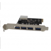 PLACA PCI-EX 4 USB 3.0 F3 JC-PCI-3.0 - 1