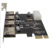 PLACA PCI-EX 4 USB 3.0 F3 JC-PCI-3.0 - 2