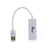 ADAPTADOR USB 2.0 / RJ45 REDE 10/100 HB-T80 BRANCO - 1
